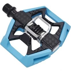 Crankbrothers Pédales VTT Double Shot 2 Pédales, Bleu/noir
