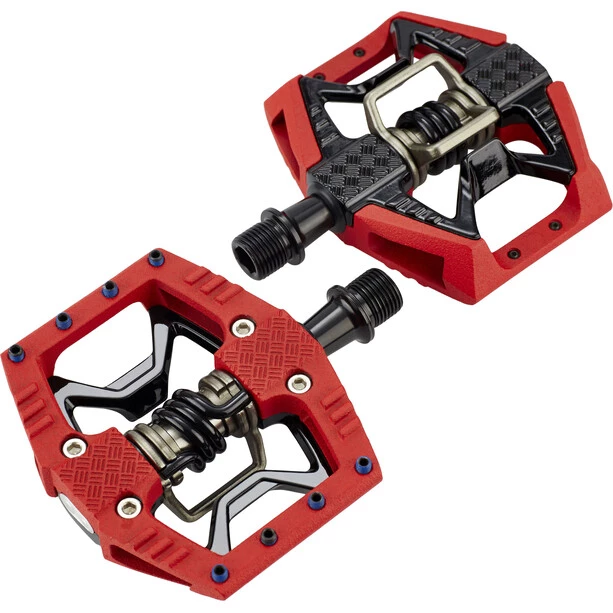 Crankbrothers Pédales VTT Double Shot 3 Pédales, Noir/rouge 2 Crankbrothers Pédales VTT Double Shot 3 Pédales, Noir/rouge – Image 2