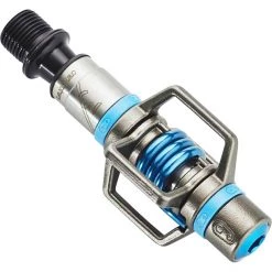 Crankbrothers Pédales Vélo De Route Eggbeater 3 Pédales, Argent/bleu