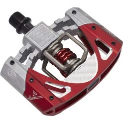 Crankbrothers Pédales VTT Mallet 3 Pédales, Rouge/argent