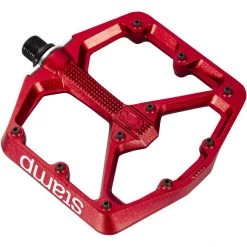 Crankbrothers Pédales VTT Stamp 7 Large Pédales, Rouge