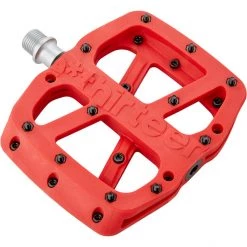 E-thirteen Pédales BMX, Dirt & Freeride Base Pédales Plates 22 Vis, Rouge