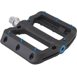 Funn Pédales BMX, Dirt & Freeride Black Magic Pédales Plates, Bleu