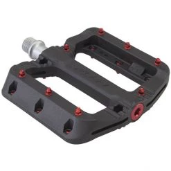 Funn Pédales BMX, Dirt & Freeride Black Magic Pédales Plates, Rouge