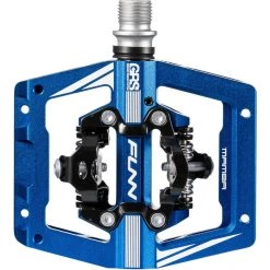 Funn Pédales VTT Mamba S SPD Pédales Combi, Bleu