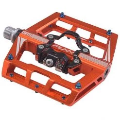 Funn Pédales VTT Mamba SS Pédales Avec One-Side Clip/One-Side Flat, Orange