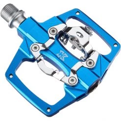 Kcnc Pédales VTT AM Trap Pédales Clipless Dual Side, Bleu