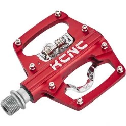 Kcnc Pédales VTT AM Trap Pédales Clipless Dual Side, Rouge