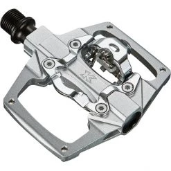 Kcnc Pédales VTT AM Trap-TI Pédales Clipless Dual Side, Argent