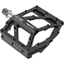 Kcnc Pédales BMX, Dirt & Freeride Pedia 2 Pédales Plates Slim Pour MTB/BMX, Noir