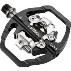 Now8 Pédales Vélo De Route Ligilo M45 Pédales Combi Deux Côtés, Noir