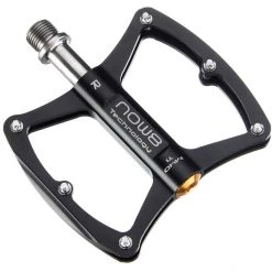 Now8 Pédales VTT M40 Pédale Plate Axle En Titane, Noir