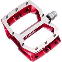 Nukeproof Pédales VTT Horizon Pro Pédales Plates De Descente, Rouge/argent
