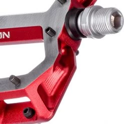 Nukeproof Pédales VTT Horizon Pro Pédales Plates De Descente, Rouge/argent -Pédales Soldes nukeproof horizon pro downhill flat pedals red 4