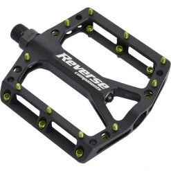 Reverse Pédales VTT Black One Pédales, Noir/vert
