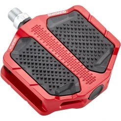 Shimano Pédales Trekking & Ville PD-EF205 Pédales Plates, Rouge