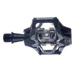 Sixpack Pédales Trekking & Ville Vertic-X Pédales Clipless, Noir/argent