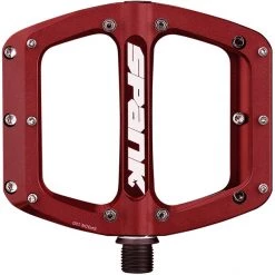 Spank Pédales BMX, Dirt & Freeride Spoon Reboot Pédales Plates, Rouge