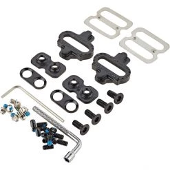 Tatze Pédales VTT MTB TWO-FACE Pédales Plates/SPD Titane, Noir -Pédales Soldes tatze mtb two face flat spd pedals titanium 4