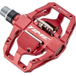 Time Pédales VTT Speciale 12 Pédales Enduro Avec Cales ATAC, Rouge