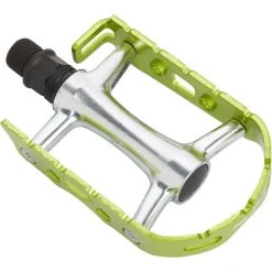 Xlc Pédales VTT Ultralight V PD-M15 Pédales MTB/ATB, Argent/vert