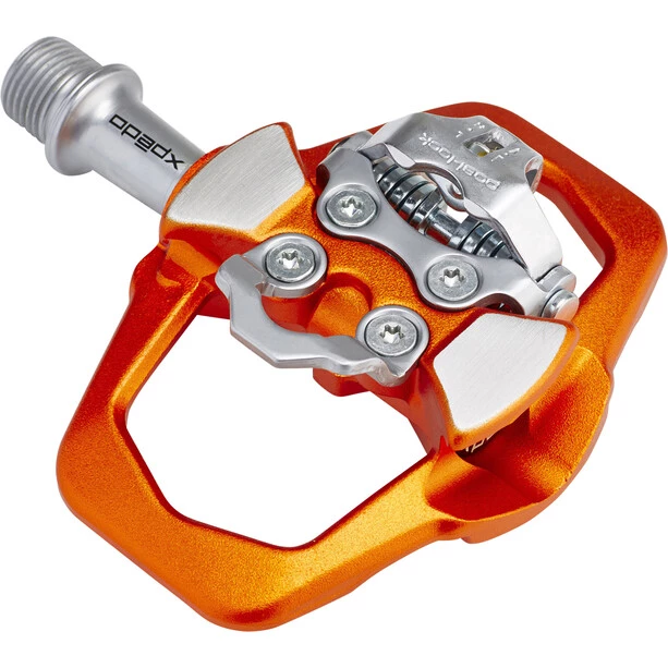 Xpedo Pédales VTT Traverse Duo Pédales, Orange/argent 1 Xpedo Pédales VTT Traverse Duo Pédales, Orange/argent